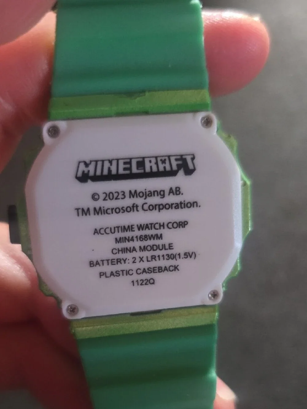 Minecraft Kids Green Digital Smartwatch with Themed Band